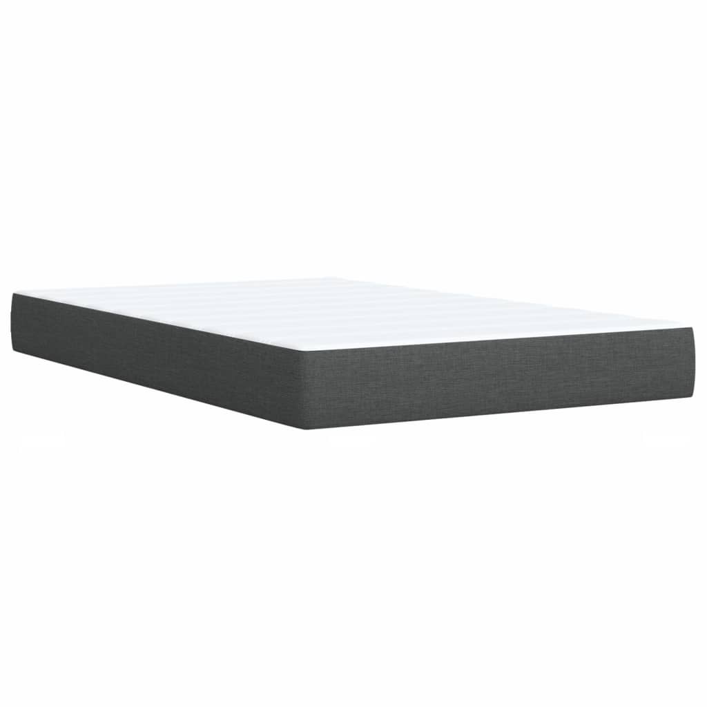 Boxspring met matras stof donkergrijs 120x200 cm is nu te koop bij PeponiXL, paradijselijk wonen!