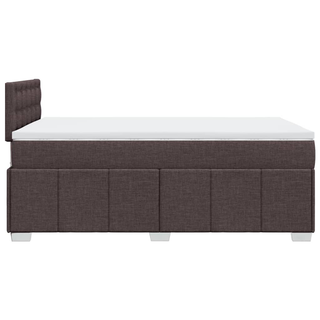 Boxspring met matras stof donkerbruin 120x200 cm is nu te koop bij PeponiXL, paradijselijk wonen!