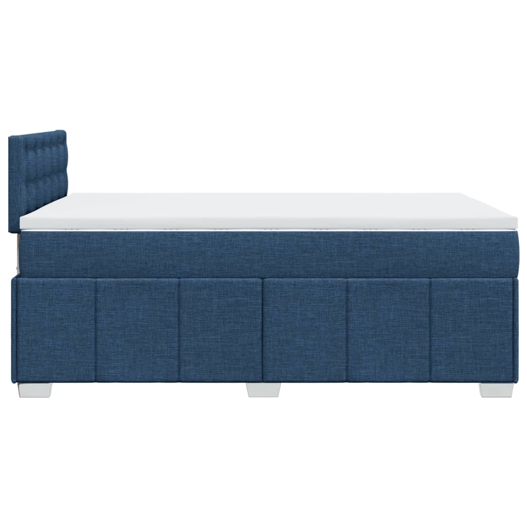Boxspring met matras stof blauw 120x200 cm is nu te koop bij PeponiXL, paradijselijk wonen!