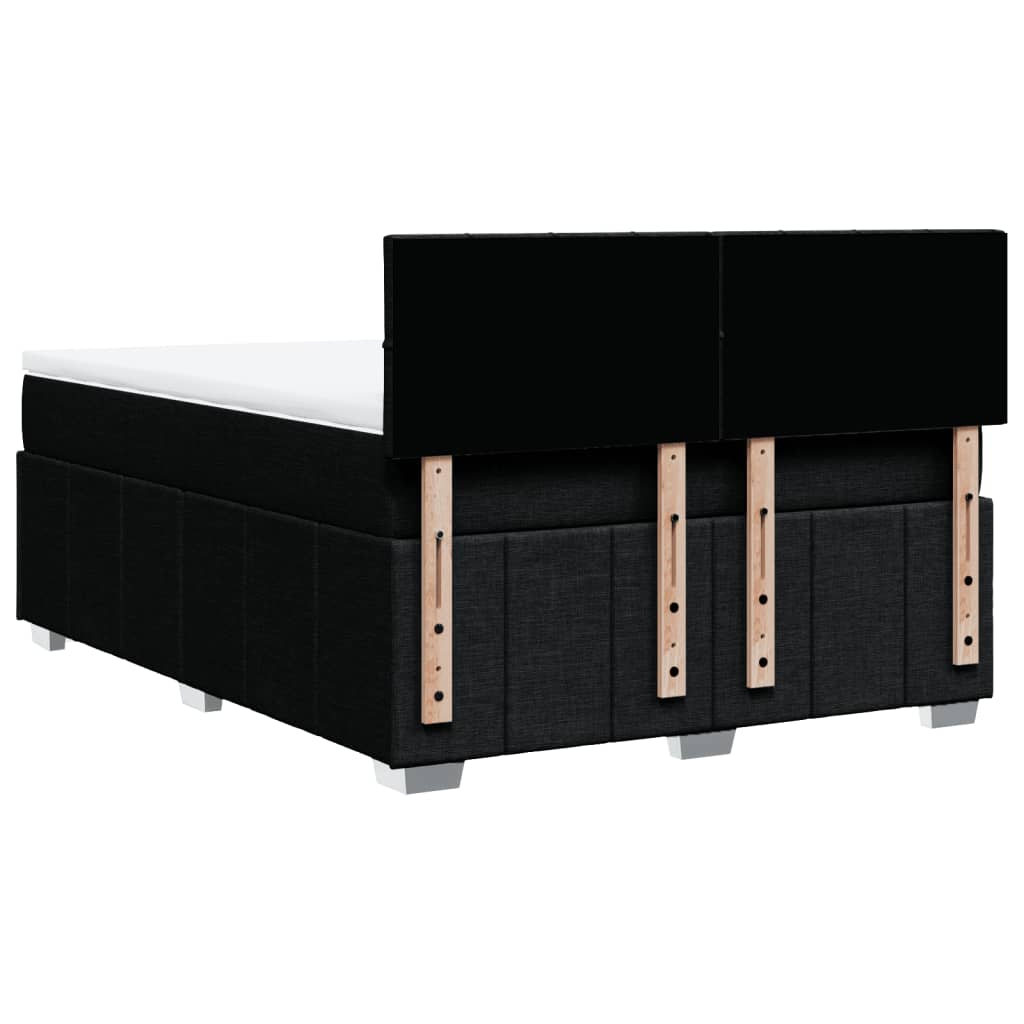 Boxspring met matras stof zwart 160x200 cm is nu te koop bij PeponiXL, paradijselijk wonen!
