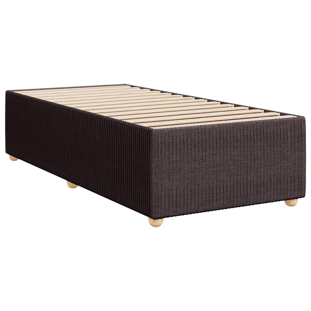 Boxspring met matras stof donkerbruin 80x200 cm is nu te koop bij PeponiXL, paradijselijk wonen!