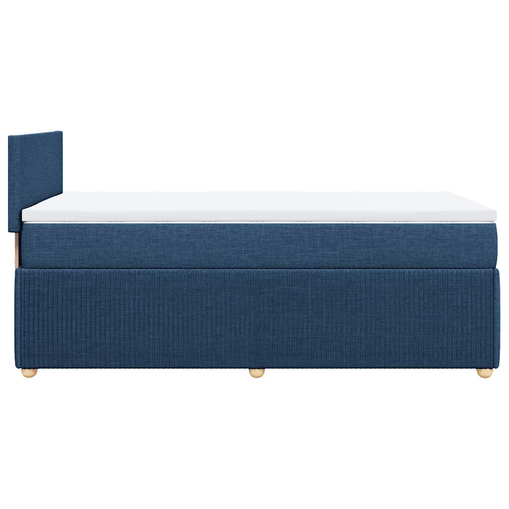 Boxspring met matras stof blauw 100x200 cm is nu te koop bij PeponiXL, paradijselijk wonen!