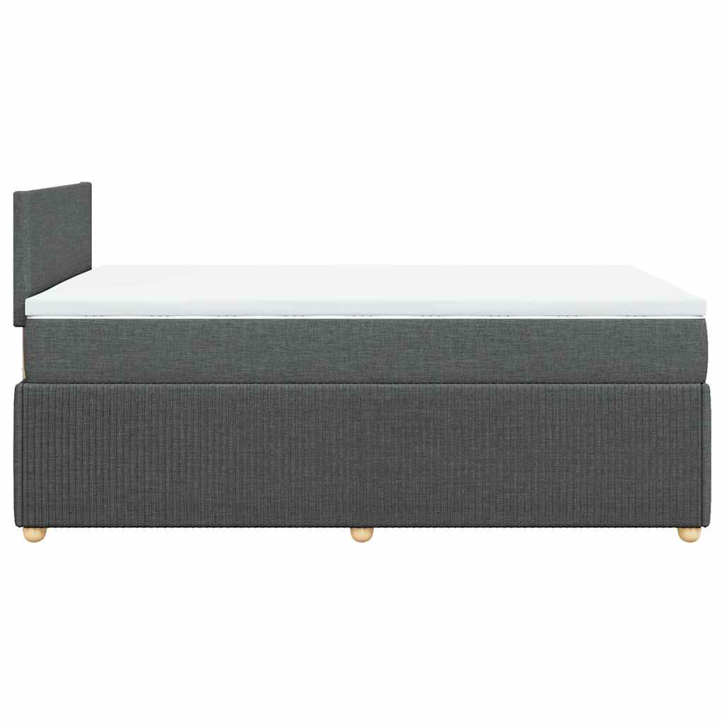 Boxspring met matras stof donkergrijs 120x190 cm is nu te koop bij PeponiXL, paradijselijk wonen!