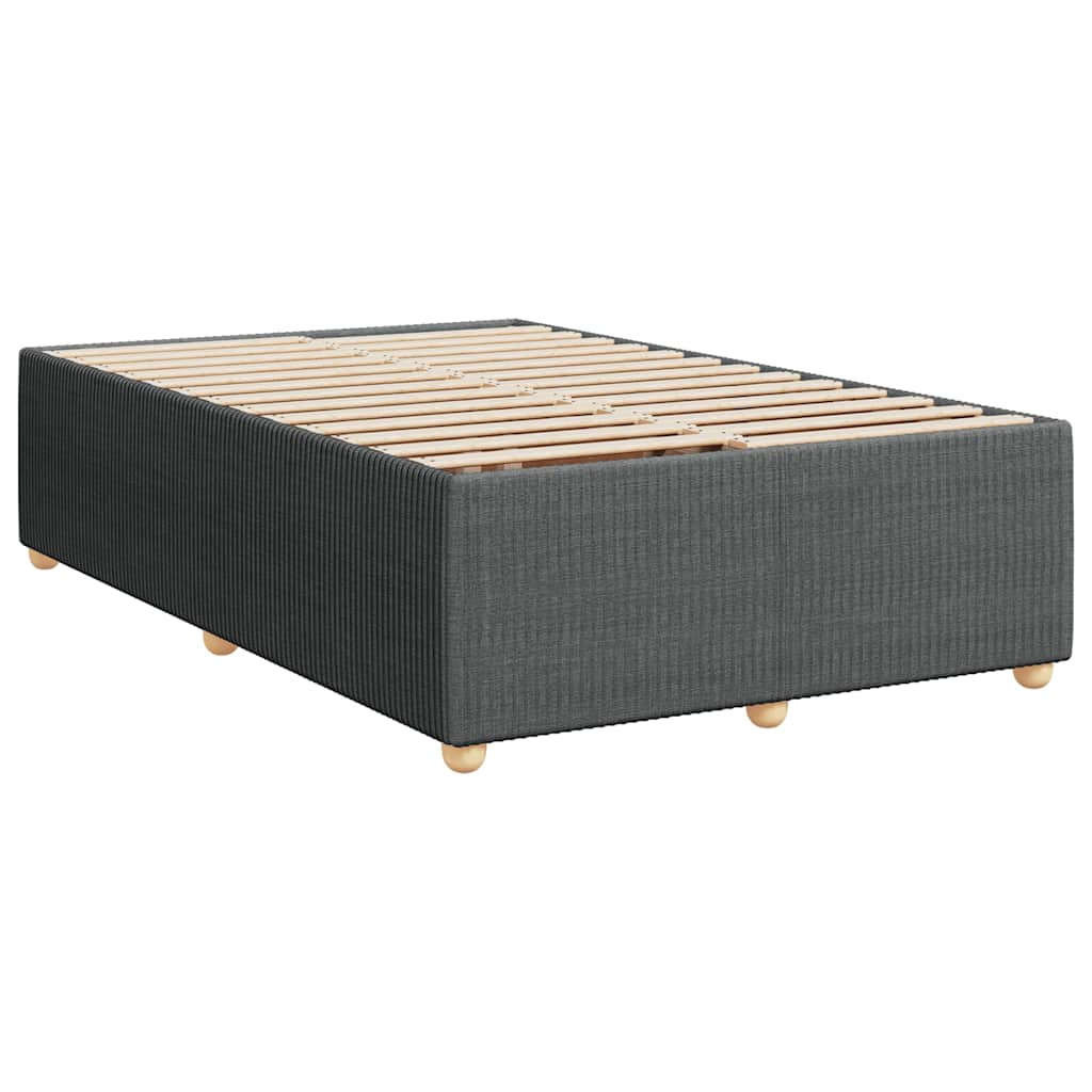 Boxspring met matras stof donkergrijs 120x190 cm is nu te koop bij PeponiXL, paradijselijk wonen!