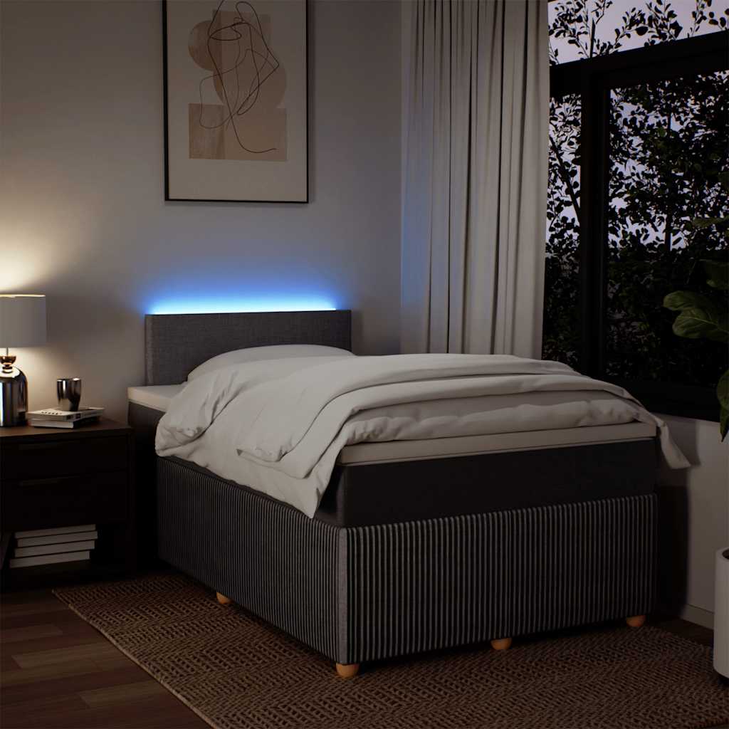Boxspring met matras stof taupe 120x190 cm is nu te koop bij PeponiXL, paradijselijk wonen!