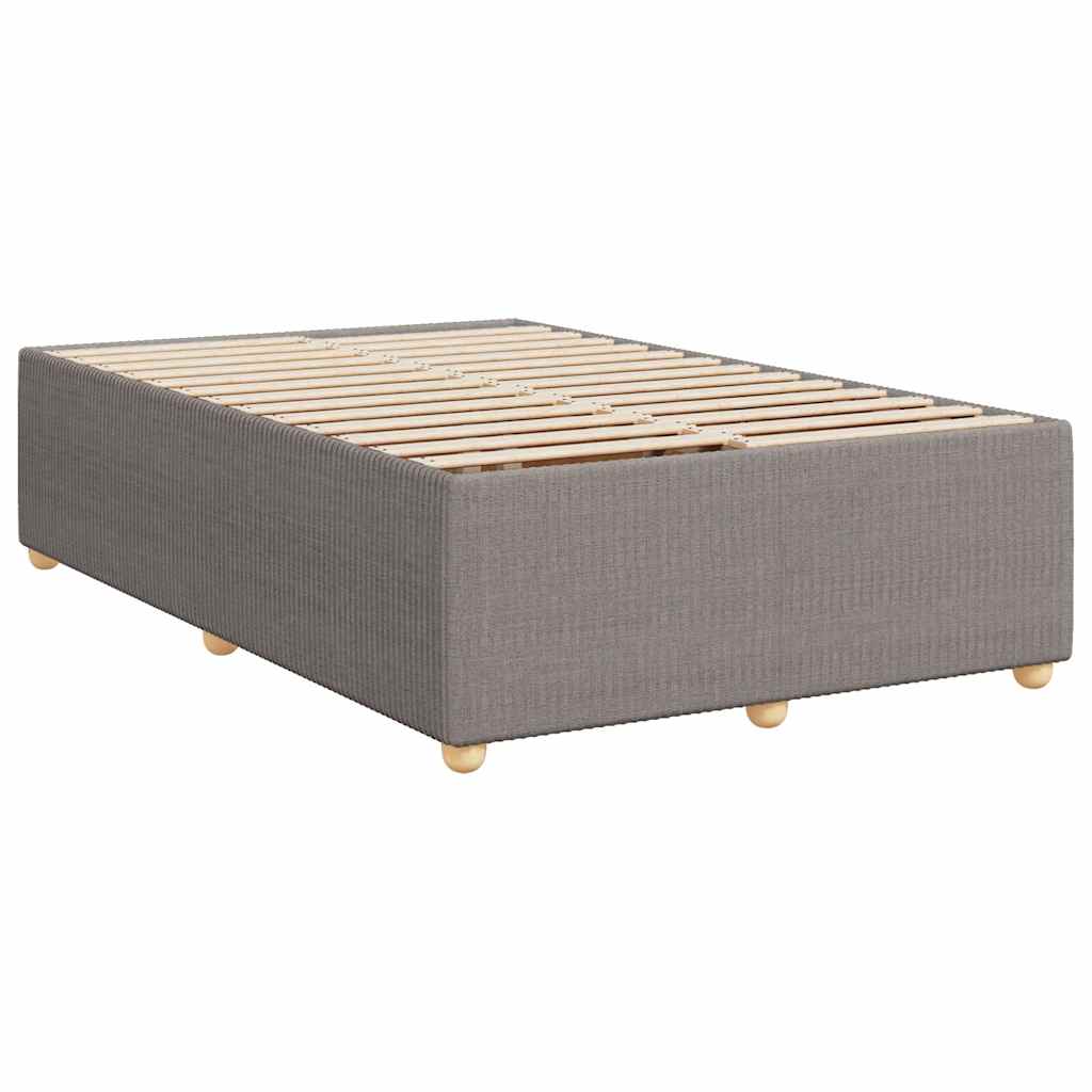 Boxspring met matras stof taupe 120x190 cm is nu te koop bij PeponiXL, paradijselijk wonen!
