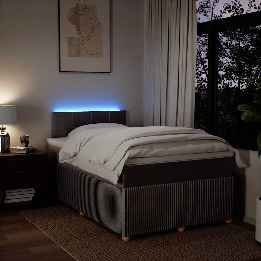 Boxspring met matras stof taupe 120x190 cm is nu te koop bij PeponiXL, paradijselijk wonen!