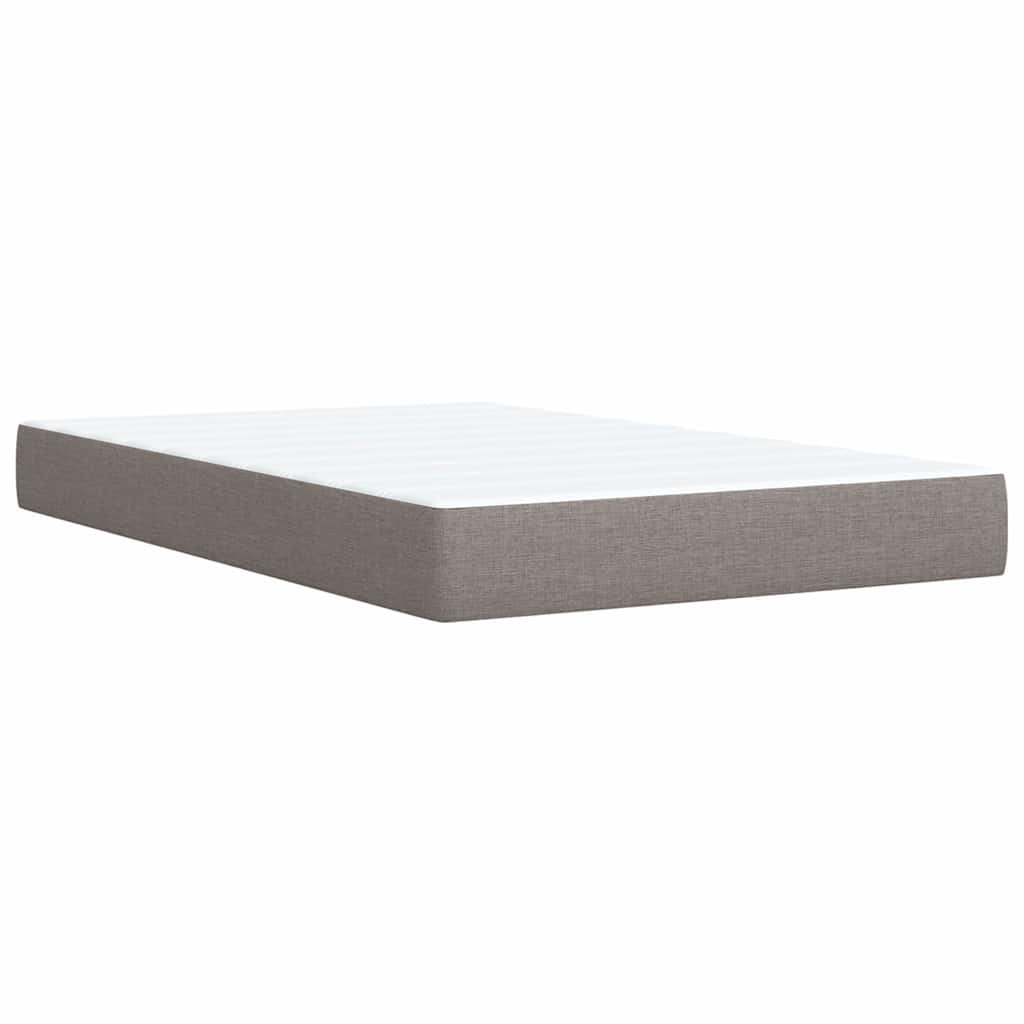 Boxspring met matras stof taupe 120x200 cm is nu te koop bij PeponiXL, paradijselijk wonen!