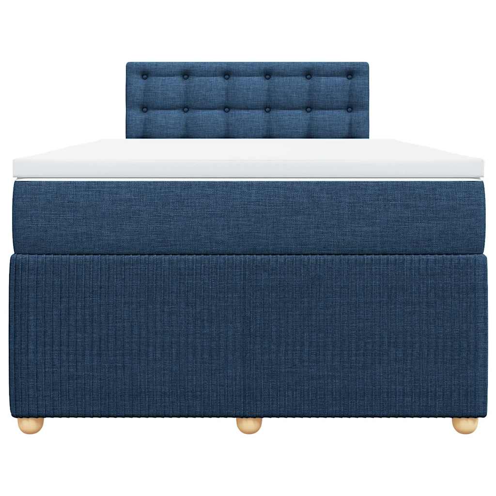 Boxspring met matras stof blauw 120x200 cm is nu te koop bij PeponiXL, paradijselijk wonen!