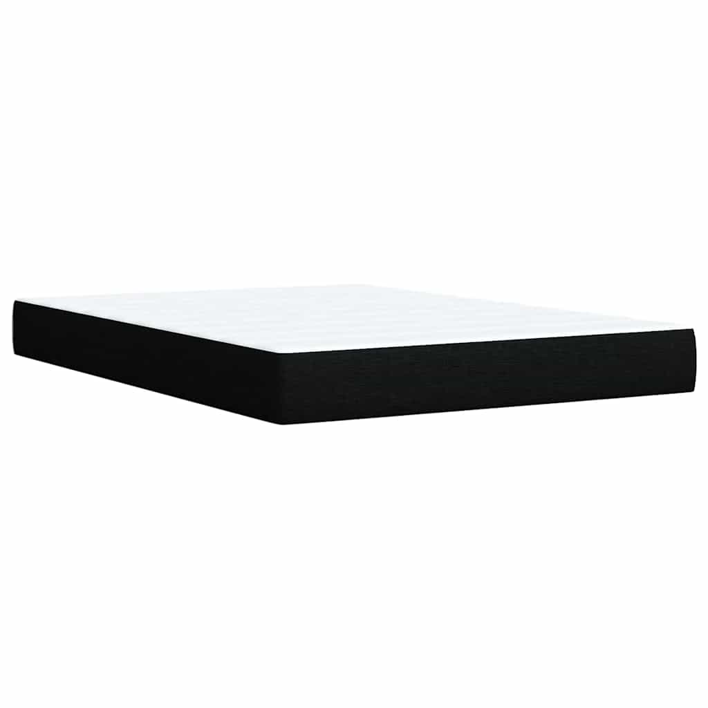 Boxspring met matras stof zwart 140x190 cm is nu te koop bij PeponiXL, paradijselijk wonen!