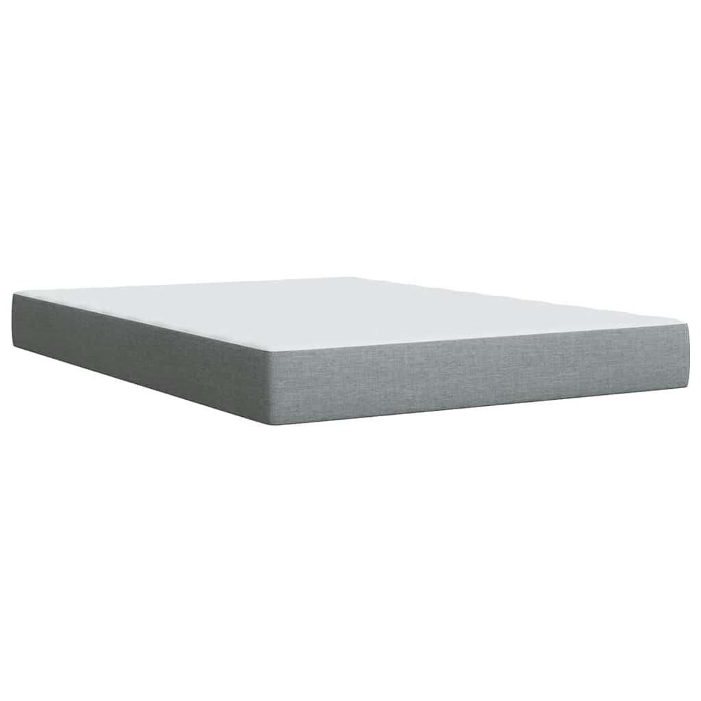 Boxspring met matras stof lichtgrijs 160x200 cm is nu te koop bij PeponiXL, paradijselijk wonen!