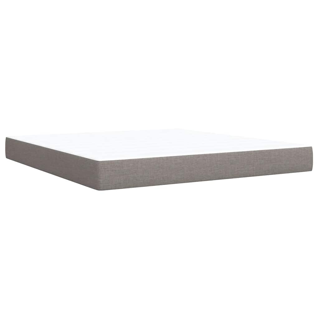 Boxspring met matras stof taupe 180x200 cm is nu te koop bij PeponiXL, paradijselijk wonen!