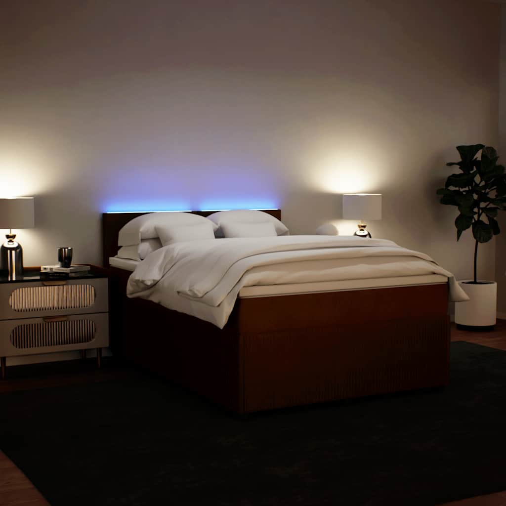 Boxspring met matras fluweel roze 140x200 cm is nu te koop bij PeponiXL, paradijselijk wonen!
