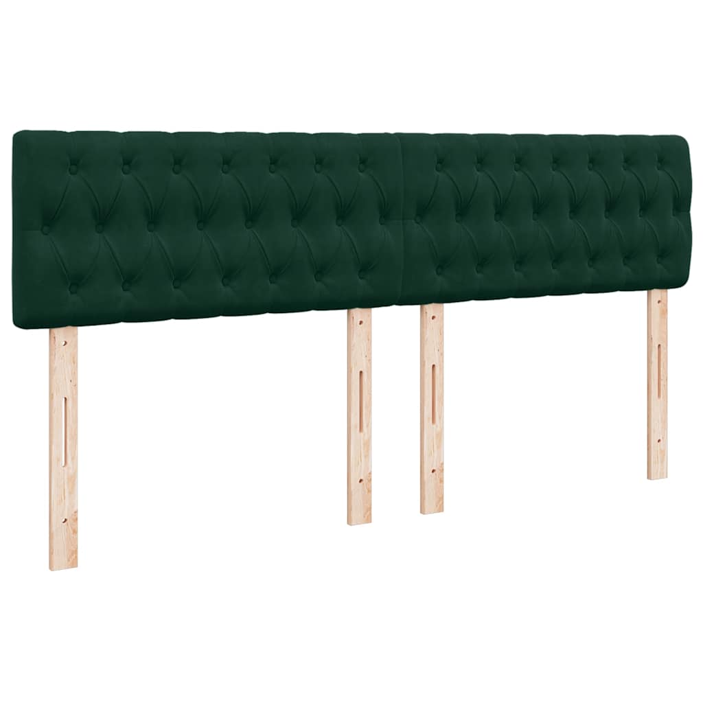 Boxspring met matras fluweel donkergroen 180x200 cm is nu te koop bij PeponiXL, paradijselijk wonen!