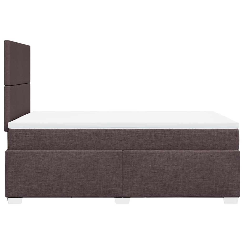 Boxspring met matras stof donkerbruin 120x200 cm is nu te koop bij PeponiXL, paradijselijk wonen!
