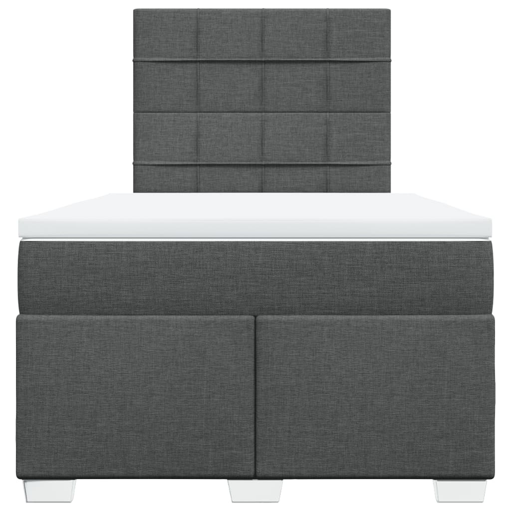 Boxspring met matras stof donkergrijs 120x200 cm is nu te koop bij PeponiXL, paradijselijk wonen!