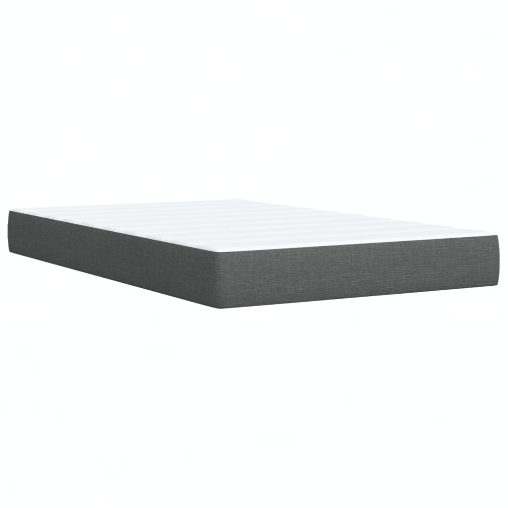 Boxspring met matras stof donkergrijs 120x200 cm is nu te koop bij PeponiXL, paradijselijk wonen!