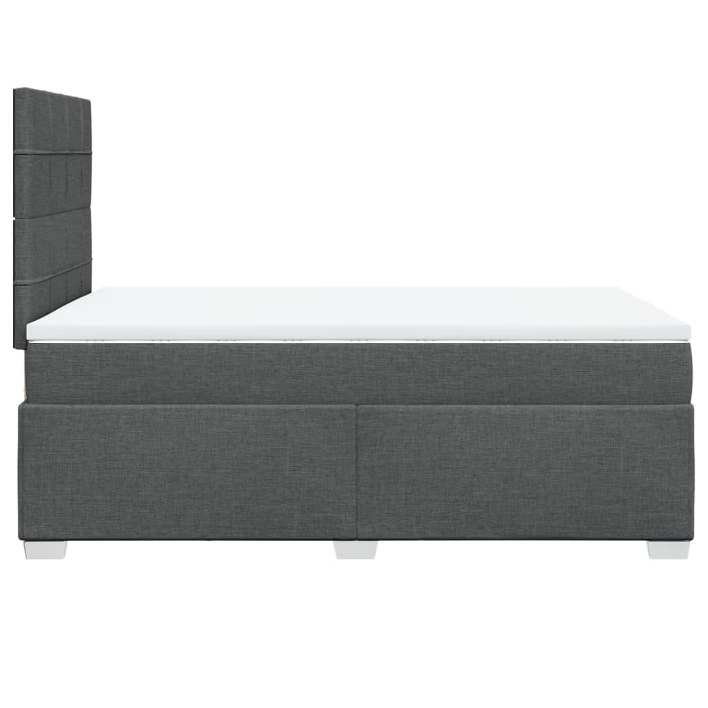Boxspring met matras stof donkergrijs 120x200 cm is nu te koop bij PeponiXL, paradijselijk wonen!