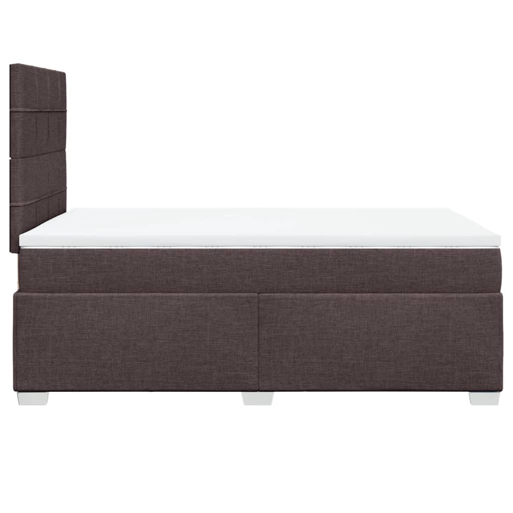 Boxspring met matras stof donkerbruin 120x200 cm is nu te koop bij PeponiXL, paradijselijk wonen!