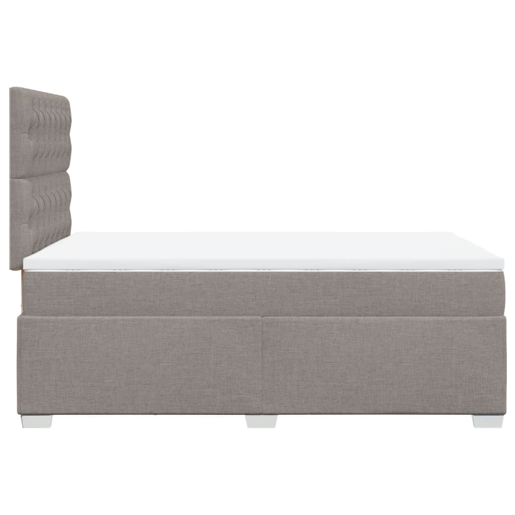 Boxspring met matras stof taupe 120x200 cm is nu te koop bij PeponiXL, paradijselijk wonen!