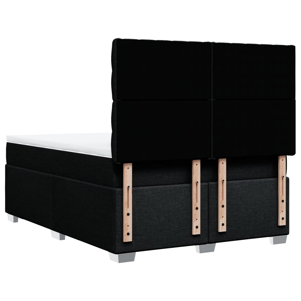Boxspring met matras stof zwart 140x190 cm is nu te koop bij PeponiXL, paradijselijk wonen!