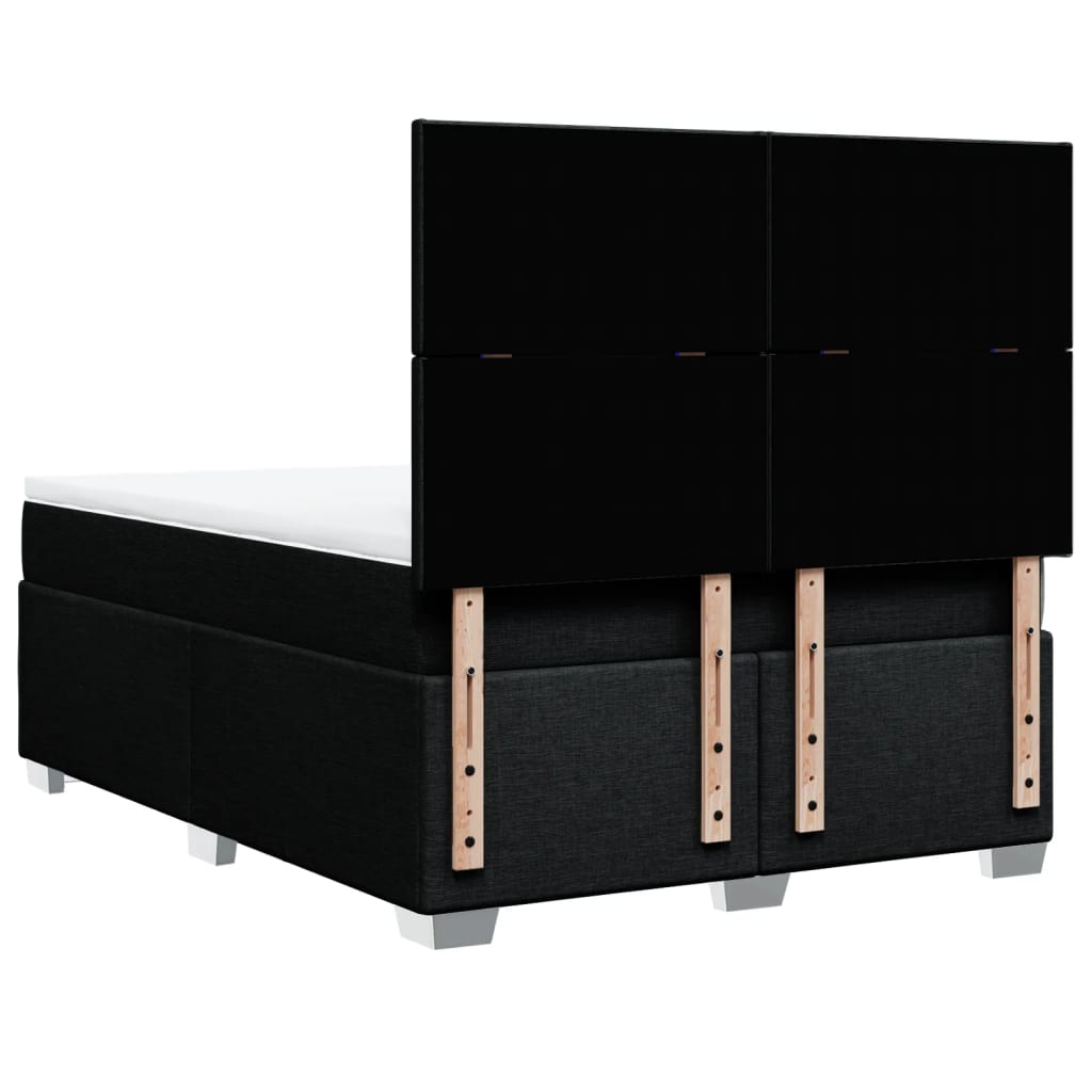 Boxspring met matras stof zwart 140x200 cm is nu te koop bij PeponiXL, paradijselijk wonen!