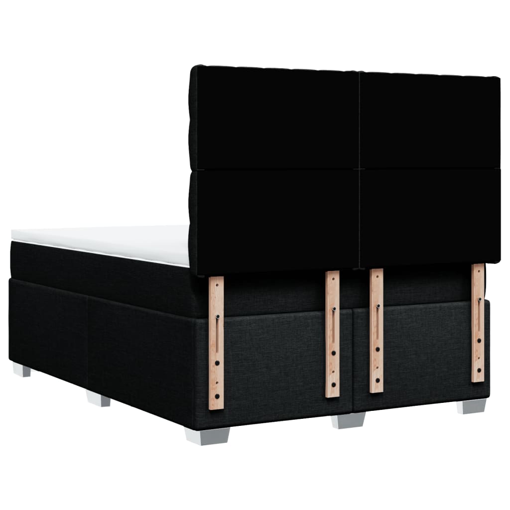 Boxspring met matras stof zwart 140x200 cm is nu te koop bij PeponiXL, paradijselijk wonen!
