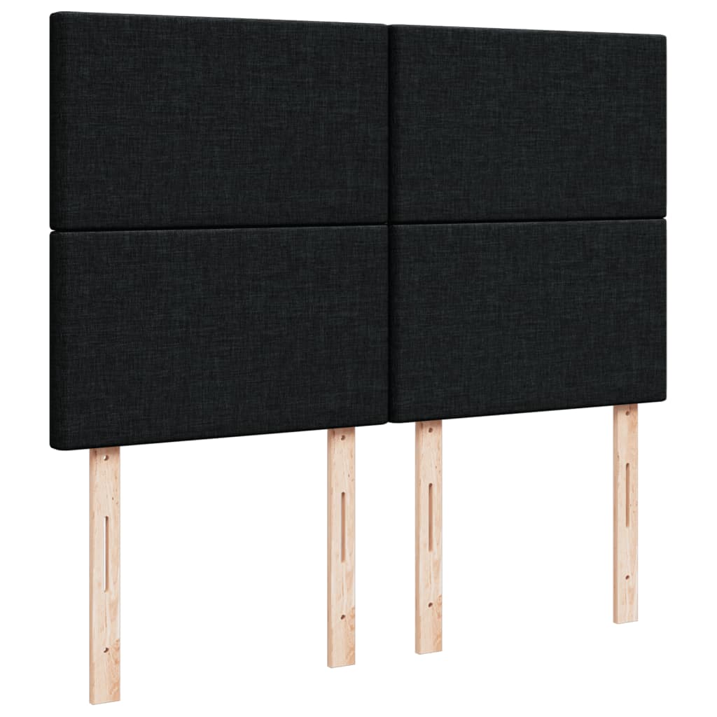 Boxspring met matras stof zwart 160x200 cm is nu te koop bij PeponiXL, paradijselijk wonen!