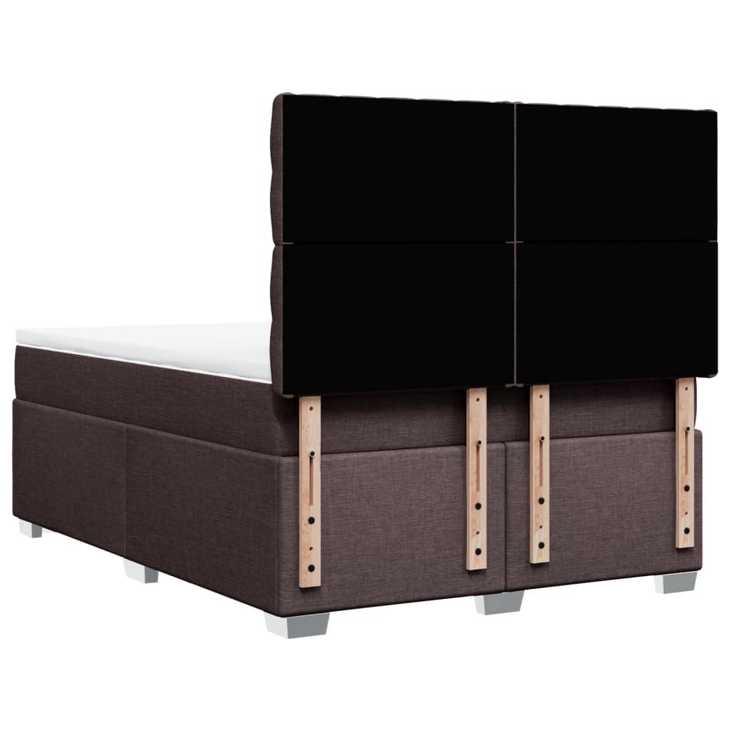 Boxspring met matras stof donkerbruin 160x200 cm is nu te koop bij PeponiXL, paradijselijk wonen!