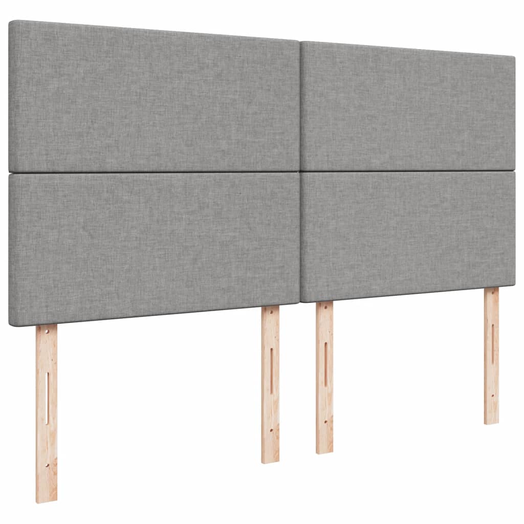 Boxspring met matras stof lichtgrijs 180x200 cm is nu te koop bij PeponiXL, paradijselijk wonen!