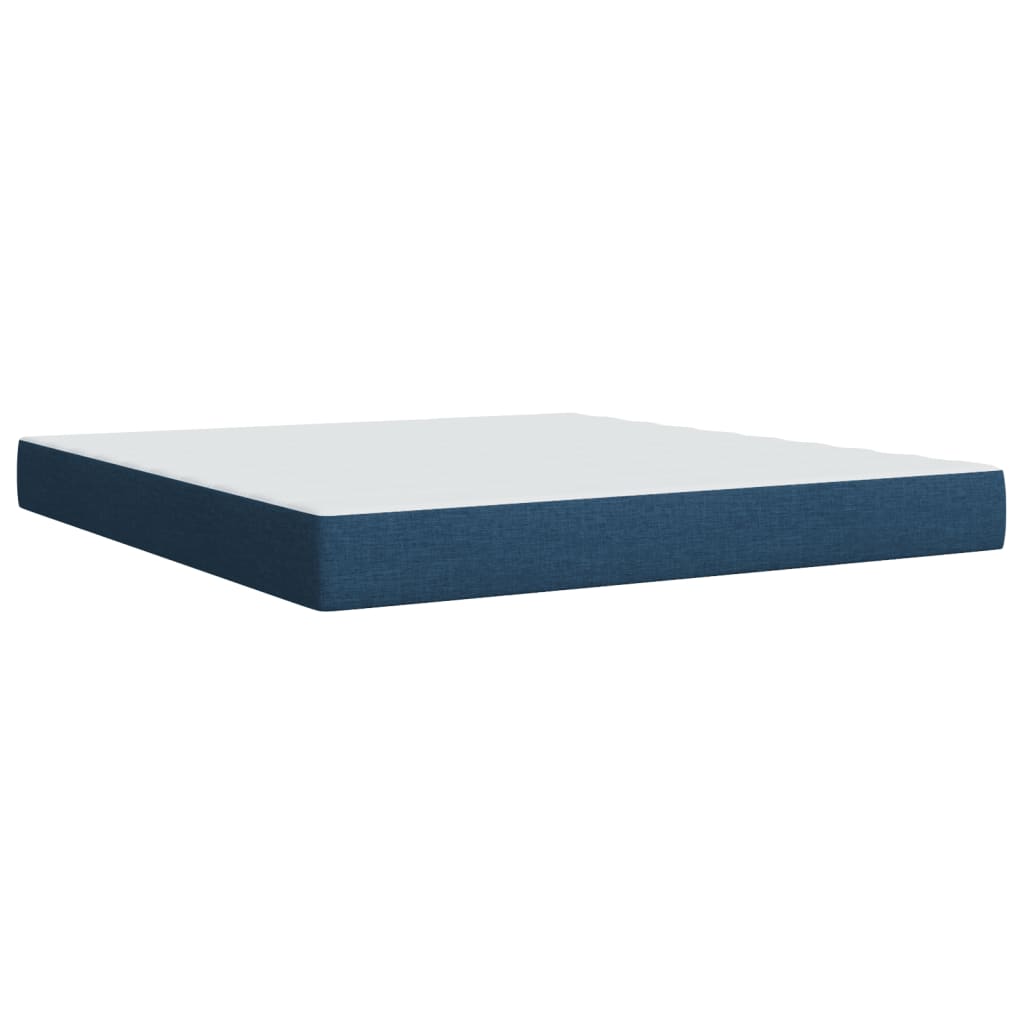 Boxspring met matras stof blauw 180x200 cm is nu te koop bij PeponiXL, paradijselijk wonen!