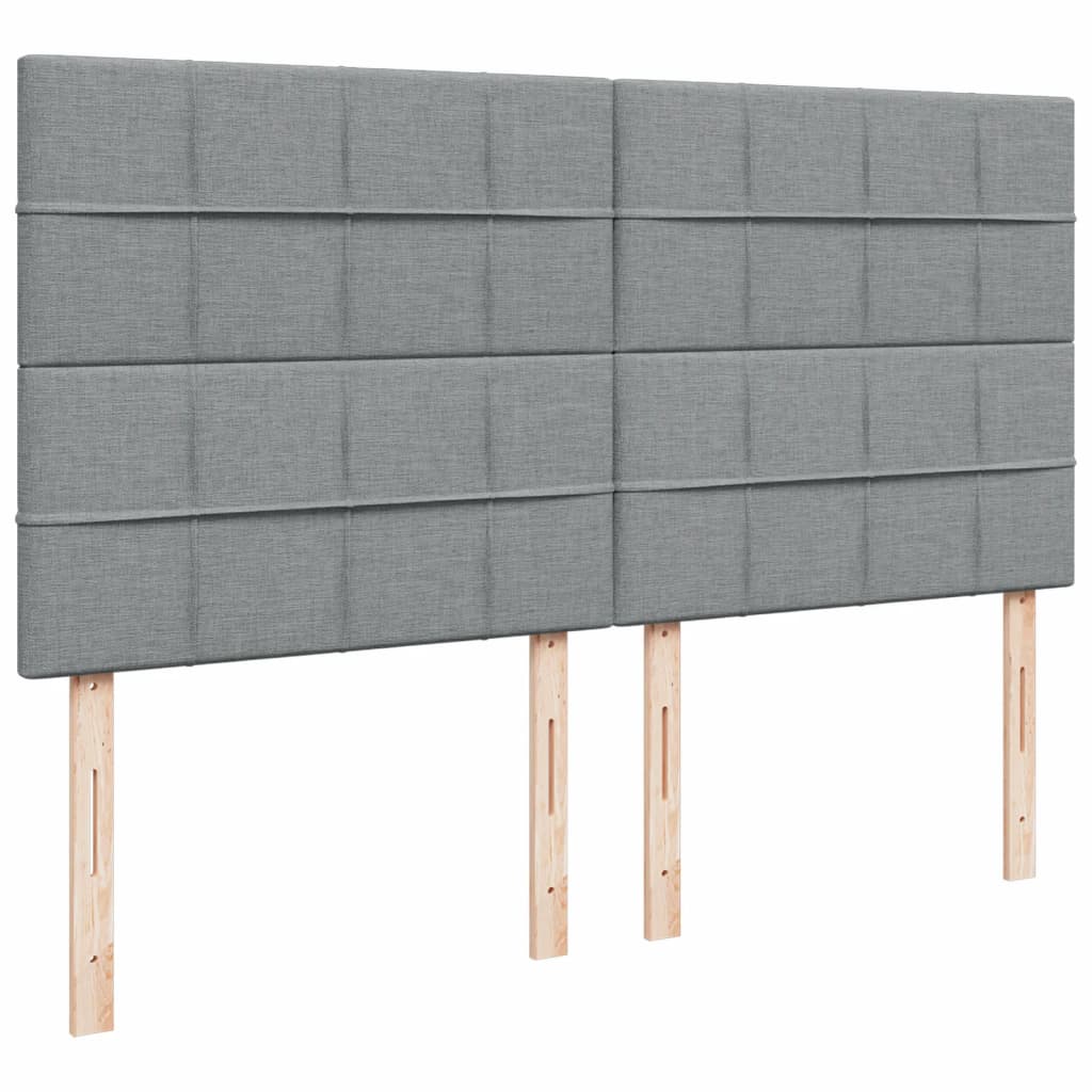 Boxspring met matras stof lichtgrijs 180x200 cm is nu te koop bij PeponiXL, paradijselijk wonen!