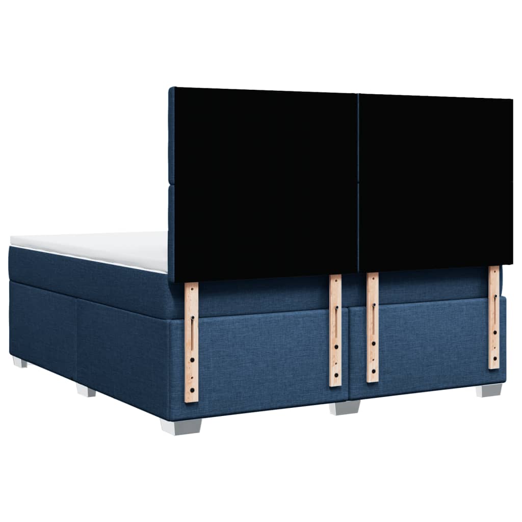Boxspring met matras stof blauw 180x200 cm is nu te koop bij PeponiXL, paradijselijk wonen!