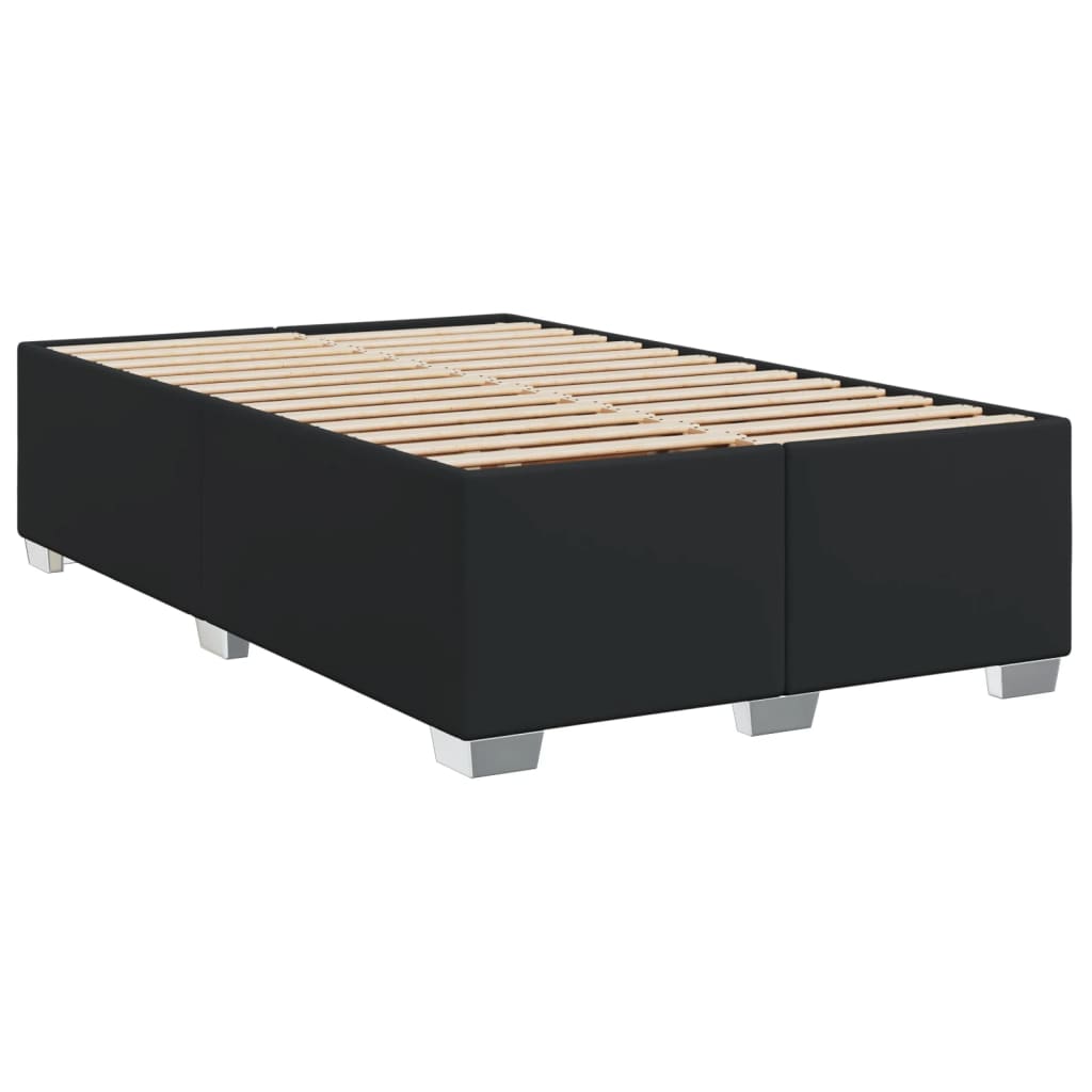 Boxspring met matras kunstleer zwart 120x200 cm is nu te koop bij PeponiXL, paradijselijk wonen!