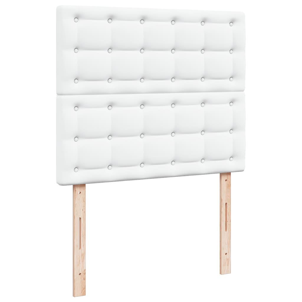 Boxspring met matras kunstleer wit 120x200 cm is nu te koop bij PeponiXL, paradijselijk wonen!