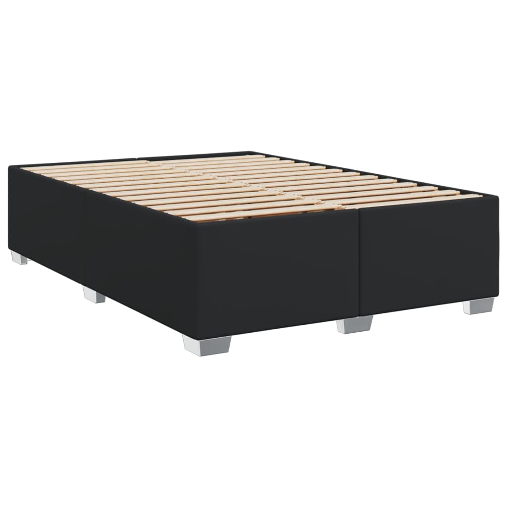 Boxspring met matras kunstleer zwart 160x200 cm is nu te koop bij PeponiXL, paradijselijk wonen!