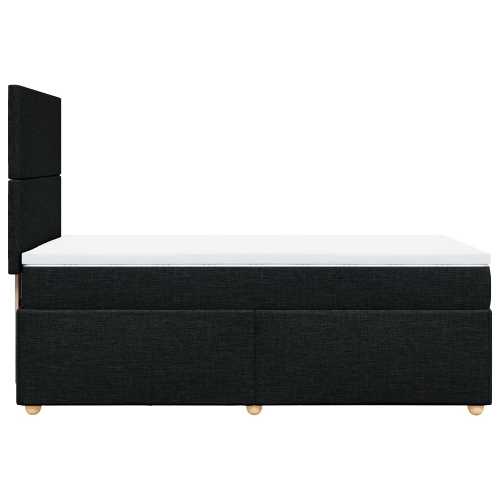 Boxspring met matras stof zwart 90x190 cm is nu te koop bij PeponiXL, paradijselijk wonen!