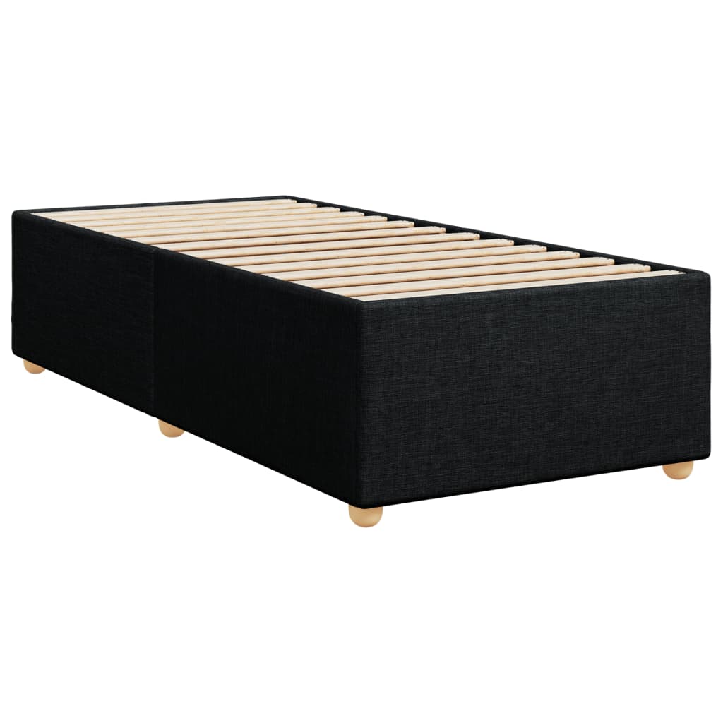 Boxspring met matras stof zwart 90x190 cm is nu te koop bij PeponiXL, paradijselijk wonen!