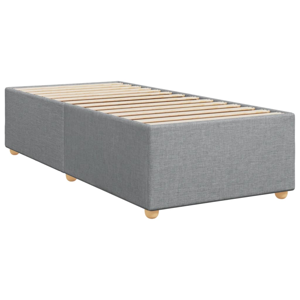 Boxspring met matras stof lichtgrijs 100x200 cm is nu te koop bij PeponiXL, paradijselijk wonen!