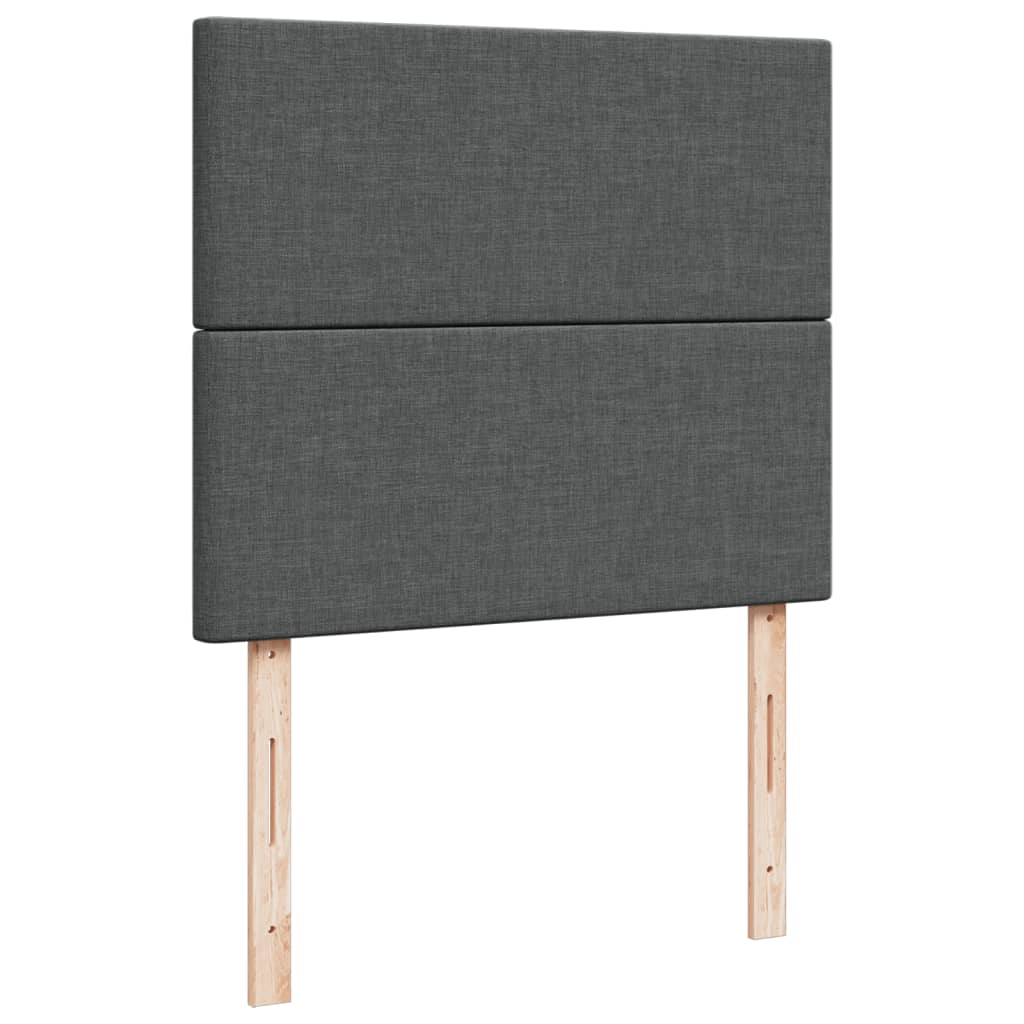 Boxspring met matras stof donkergrijs 120x190 cm is nu te koop bij PeponiXL, paradijselijk wonen!