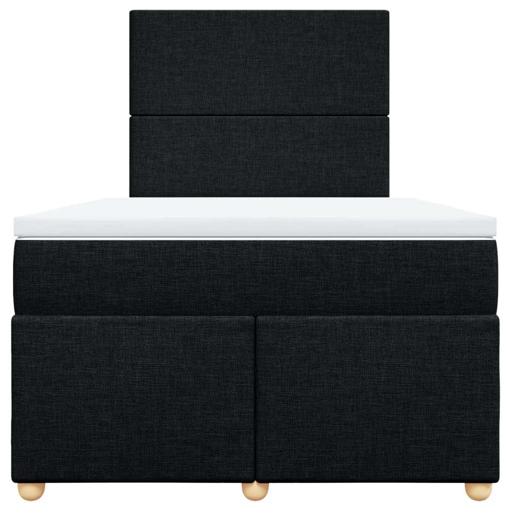Boxspring met matras stof zwart 120x190 cm is nu te koop bij PeponiXL, paradijselijk wonen!