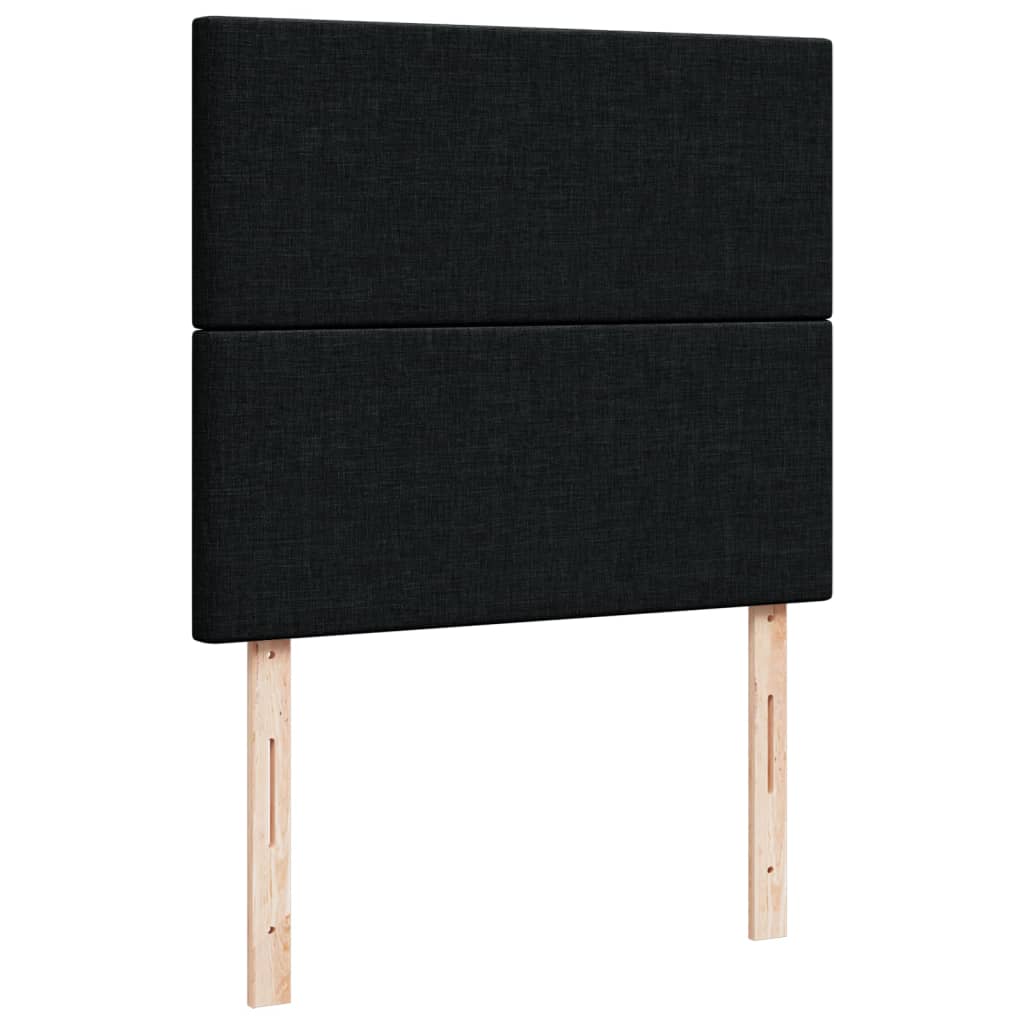 Boxspring met matras stof zwart 120x190 cm is nu te koop bij PeponiXL, paradijselijk wonen!