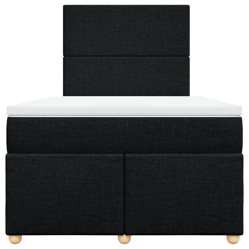 Boxspring met matras stof zwart 120x200 cm is nu te koop bij PeponiXL, paradijselijk wonen!