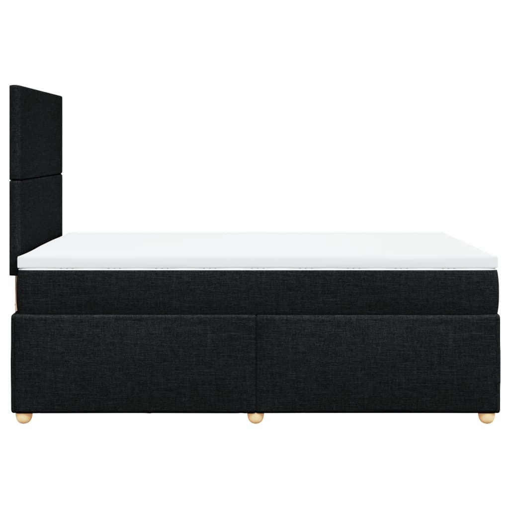 Boxspring met matras stof zwart 120x200 cm is nu te koop bij PeponiXL, paradijselijk wonen!