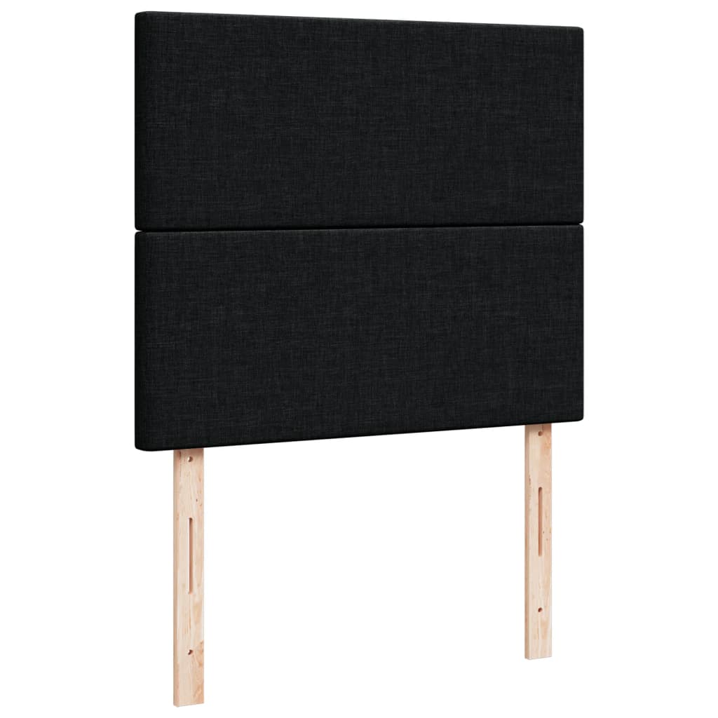 Boxspring met matras stof zwart 120x200 cm is nu te koop bij PeponiXL, paradijselijk wonen!