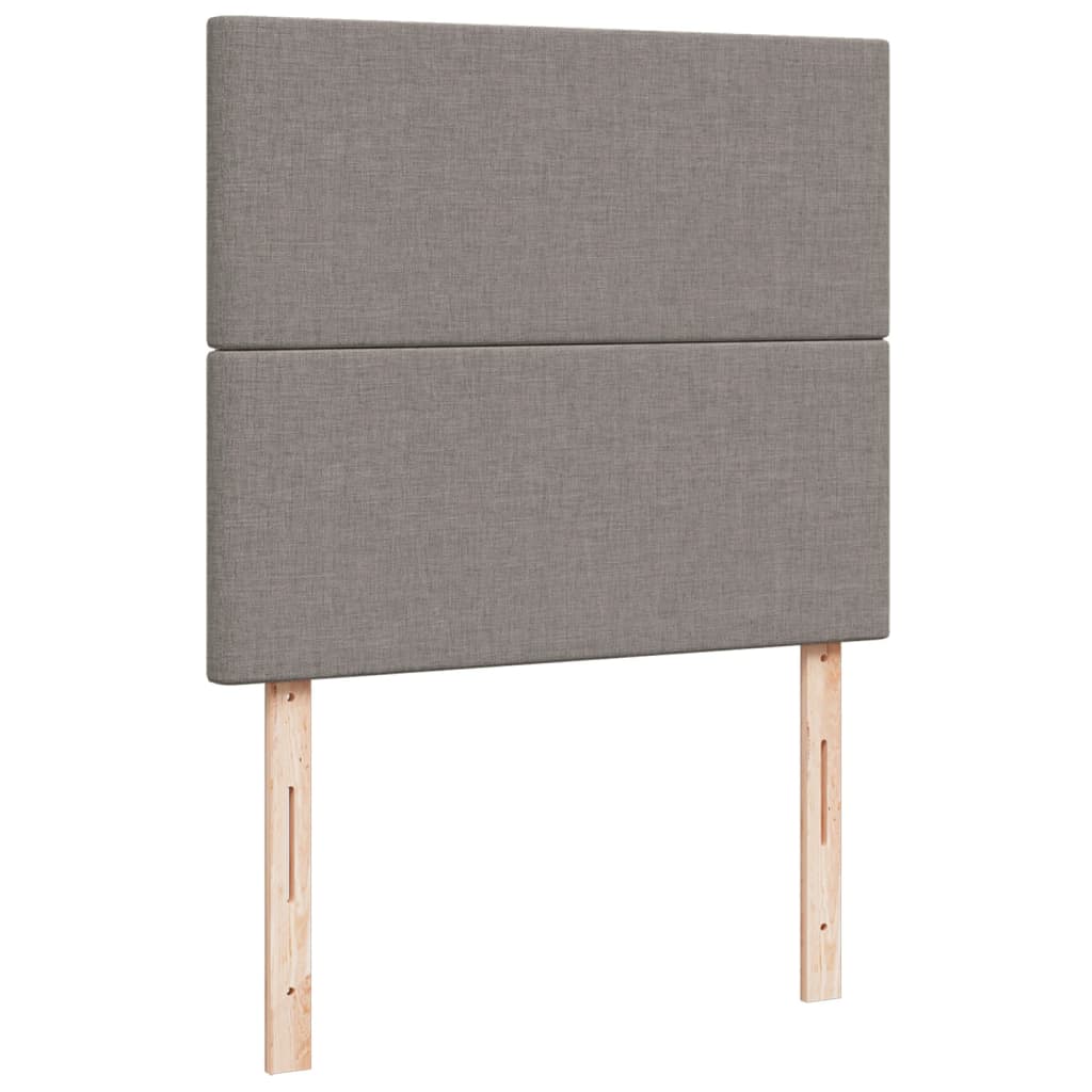 Boxspring met matras stof taupe 120x200 cm is nu te koop bij PeponiXL, paradijselijk wonen!
