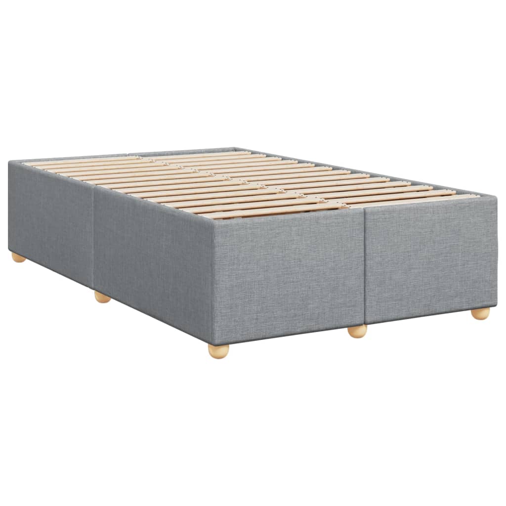 Boxspring met matras stof lichtgrijs 120x200 cm is nu te koop bij PeponiXL, paradijselijk wonen!