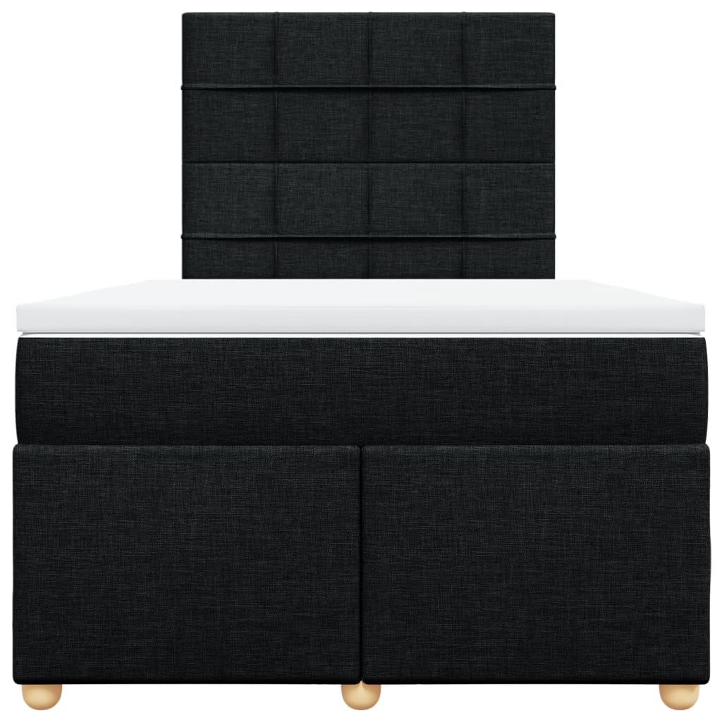 Boxspring met matras stof zwart 120x200 cm is nu te koop bij PeponiXL, paradijselijk wonen!