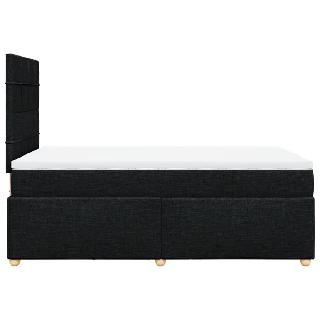 Boxspring met matras stof zwart 120x200 cm is nu te koop bij PeponiXL, paradijselijk wonen!