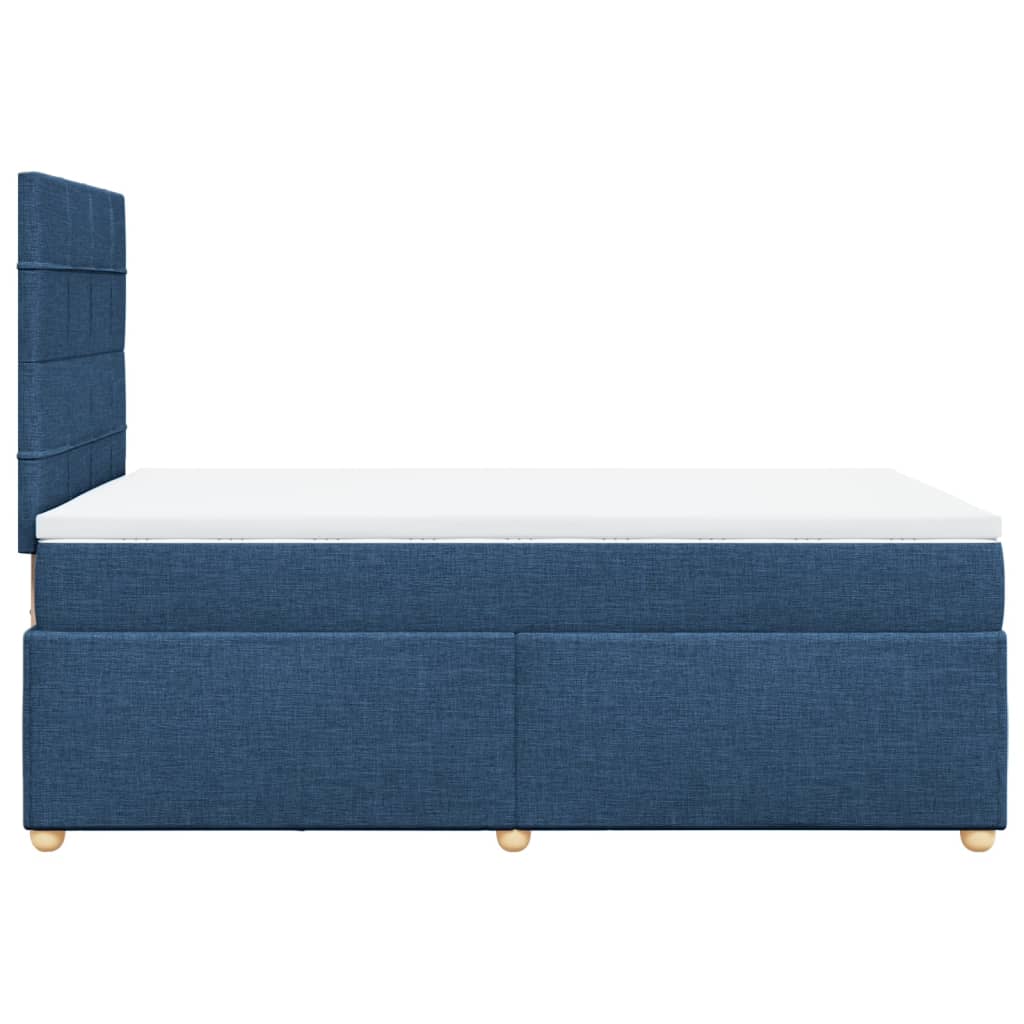 Boxspring met matras stof blauw 120x200 cm is nu te koop bij PeponiXL, paradijselijk wonen!